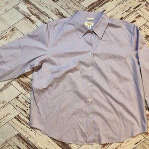 Talbots Woman - Wrinkle Resistant Button Up Blouse - 18W - New With Tags